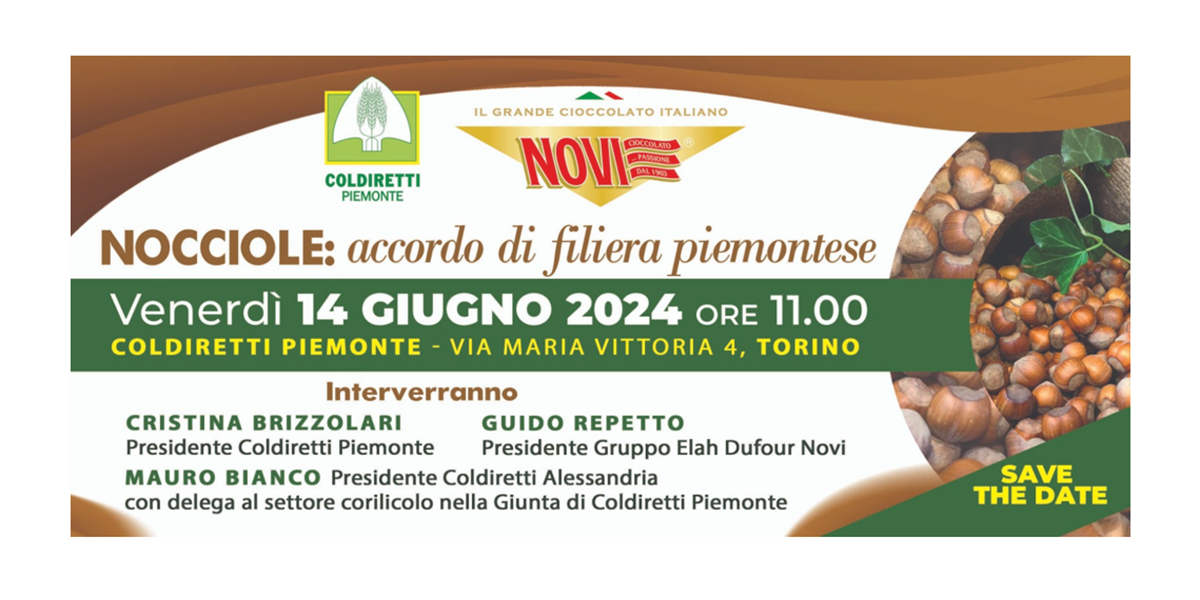 Coldiretti e Novi: sinergia per la valorizzazione della Nocciola Piemonte Igp